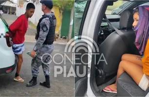 Casal é preso por tráfico de drogas em Teresina (Foto: Repórter 12 / Conecta Piauí)