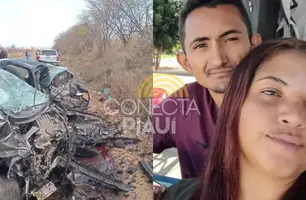 Casal piauiense morre em acidente com dois carros na BR-020 (Foto: Reprodução)