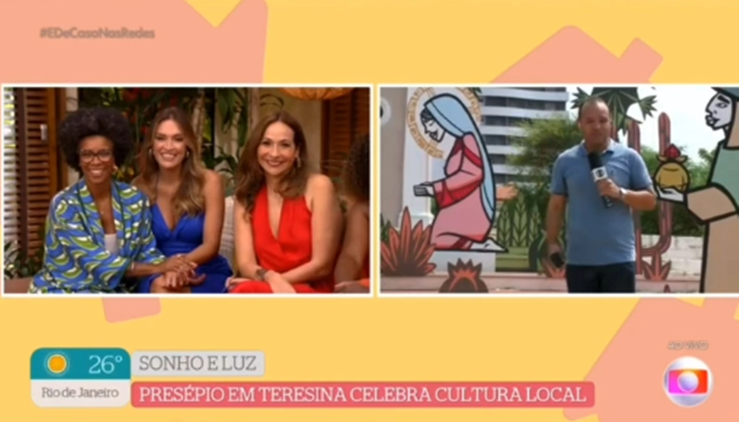 Decoração de Natal em Teresina é destaque nacional na TV Globo