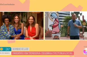 Decoração de Natal em Teresina é destaque nacional na TV Globo (Foto: Reprodução)