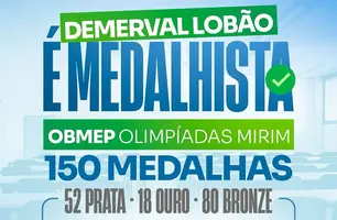 Demerval Lobão conquista 150 medalhas na OBMEP e reafirma compromisso na Educação (Foto: Reprodução)