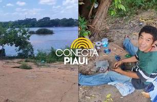 Dependente químico relata luta contra as drogas nas margens do Rio Parnaíba (Foto: Reprodução)