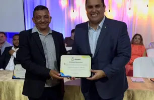 Deputado Georgiano Neto é homenageado em Vera Mendes com título de cidadania (Foto: Reprodução/Rede Social)