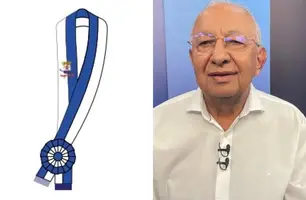 Dr. Pessoa institui faixa 'prefeital' para Silvio Mendes usar durante posse (Foto: Reprodução)