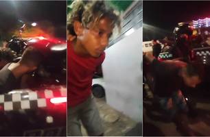 Dupla com passagem pela polícia é presa com moto roubada na zona Norte de Teresina (Foto: Conecta Piauí)