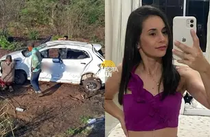 Gestora de posto de combustíveis morre em grave acidente de carro no Sul do Piauí (Foto: Reprodução)