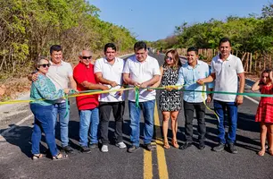 Governador inaugura acesso a Cajueiro da Praia e vistoria obras na Orla do Sardim (Foto: Reprodução)