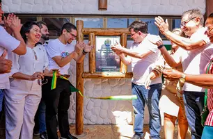 Governador inaugura revitalização da Lagoa do Portinho, em Parnaíba (Foto: Reprodução)