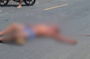 Homem encontrado agredido e com corda no pescoço em rua na zona Norte de Teresina (Foto: Reprodução)
