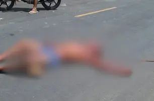 Homem encontrado agredido e com corda no pescoço em rua na zona Norte de Teresina (Foto: Reprodução)