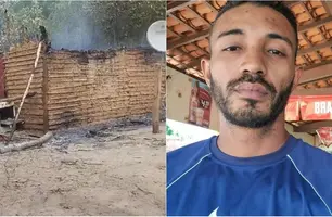 Homem incendeia residência de ex-companheira após não aceitar término no Piauí (Foto: Reprodução)