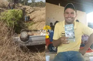 Homem morre após carro capotar na mesma região da morte do pai em Elesbão Veloso (Foto: Reprodução)
