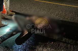 Homem supostamente alcoolizado morre enquanto estava deitado em rodovia no Piauí (Foto: Reprodução)