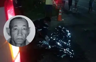 Idoso morre após colisão entre carro e moto em na BR-230 em Oeiras (Foto: Reprodução)