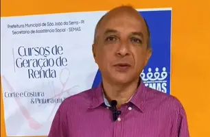 Joãozinho Manú, prefeito de São João da Serra-PI (Foto: Reprodução)