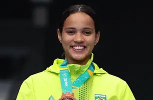 Juliana Vianna, badminton (Foto: Ezra Shaw/Getty Images)
