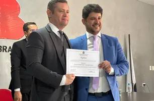 Luciano Filho no momento de sua diplomação (Foto: Conecta Piauí)