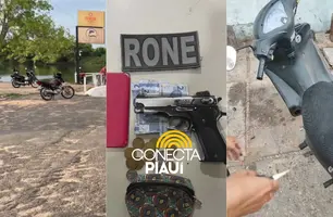 Menor é apreendido após tomar motocicleta de assalto na zona Norte de Teresina (Foto: Repórter 12/Conecta Piauí)