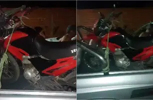 Moto roubada em Monsenhor Gil é recuperada em Lagoa do Piauí após perseguição (Foto: Reprodução)