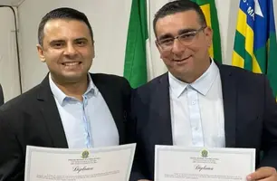 Olavo Júnior e Herculano Soares são diplomados em Buriti dos Montes (Foto: Reprodução)