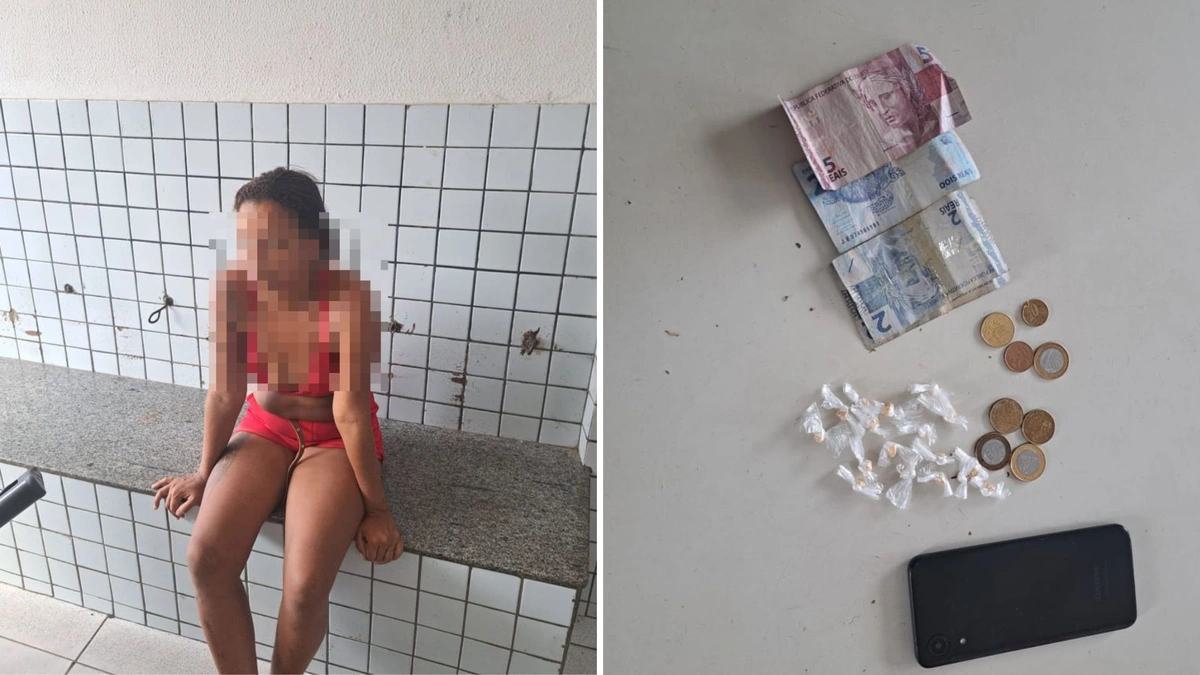 Polícia Militar prende mulher com drogas no Centro da capital