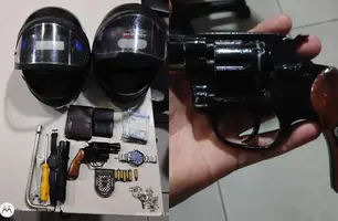 Polícia prende dupla que tentou assaltar PM na zona Sudeste de Teresina (Foto: Reprodução)