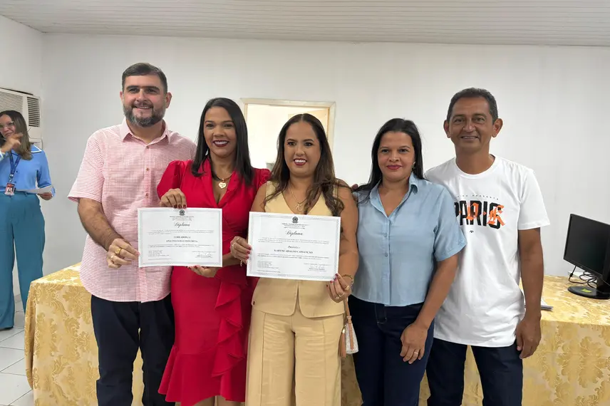 Prefeita, vice-prefeito e vereadores eleitos são diplomados em Cocal Telha