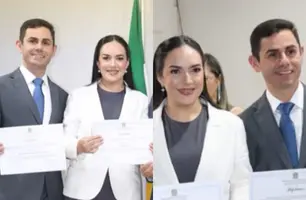 Prefeito e vice-prefeita eleitos de Castelo do Piauí são diplomados em cerimônia (Foto: Reprodução/Instagram)