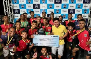 Prefeito eleito de Miguel Alves, Veim da Fetraf celebra final do Campeonato Rural de Futebol (Foto: Reprodução/Rede Social)