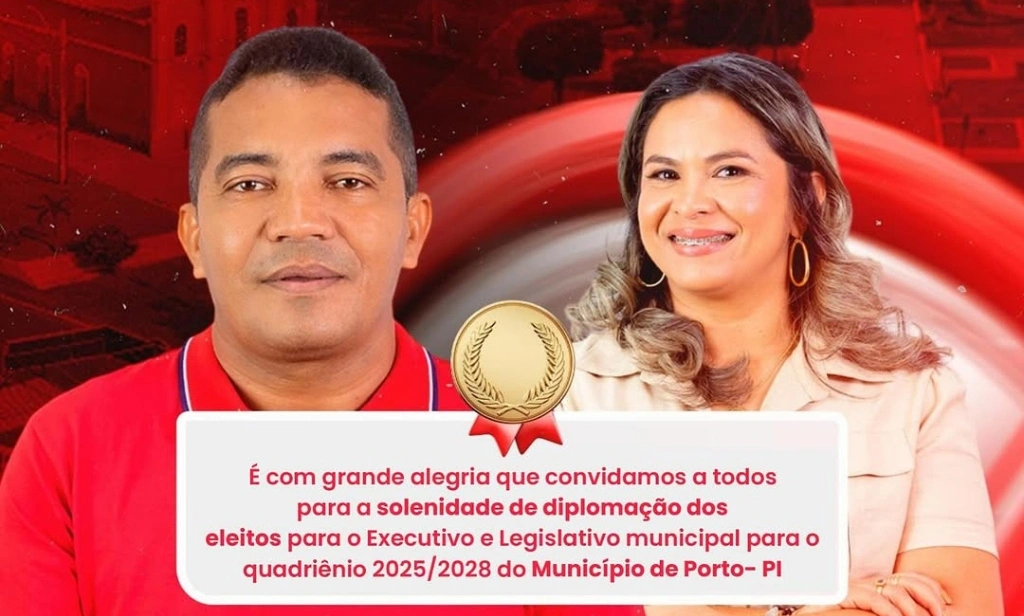 Prefeito eleito de Porto divulga data de diplomação do Executivo e Legislativo