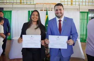 Prefeito Reeleito de Aroazes, Vice-Prefeita e Vereadores São Diplomados em Solenidade Oficial (Foto: Reprodução)