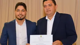 Prefeito reeleito e vice-prefeito de Cristino Castro são diplomados (Foto: João Victor / Portal B1)