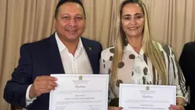 Prefeito reeleito, vice-prefeito e vereadores são diplomados em Alvorada do Gurguéia (Foto: Reprodução)