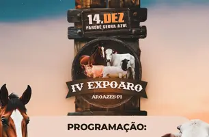 Prefeitura de Aroazes divulga programação completa da aguarda IV EXPOARO (Foto: Divulgação)