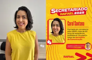 Rafael anuncia Carol Santana como Secretária de Comunicação de Timon (Foto: Reprodução)