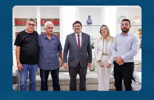 Rafael Fonteles se reúne com Francisco Emanuel, Gracinha Mão Santa e liderança (Foto: Reprodução/Rede Social)
