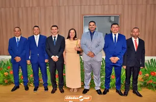 Santana do Piauí: prefeito, vice-prefeito e vereadores são diplomados (Foto: Reprodução/Cidades na Net)