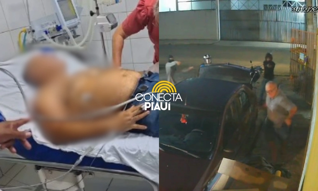 Sargento baleado por criminosos é entubado no HUT; suspeito se apresentou no DHPP