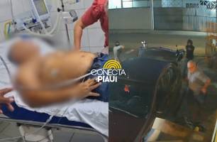 Sargento baleado por criminosos é entubado no HUT; suspeito se apresentou no DHPP (Foto: Reprodução)