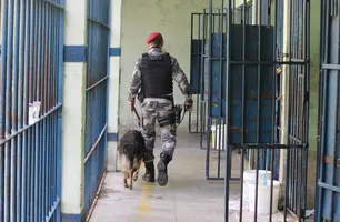 Sejus opera vistoria de rotina em pavilhões na Antiga Casa de Custódia em Teresina (Foto: Divulgação/Sejus)