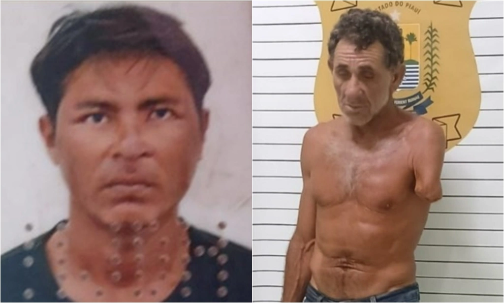 Suspeito Bernardo Lopes de Lima e a vítima, Francisco Antônio da Conceição dos Santos, de 39 anos