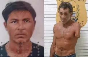 Suspeito Bernardo Lopes de Lima e a vítima, Francisco Antônio da Conceição dos Santos, de 39 anos (Foto: Reprodução)