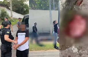 Suspeito preso por matar irmão de desafeto em Teresina arrancou cérebro da vítima (Foto: Divulgação/ Polícia Civil)