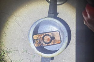 Telefone roubado de vereador eleito de Timon é encontrado dentro de panela (Foto: Reprodução)