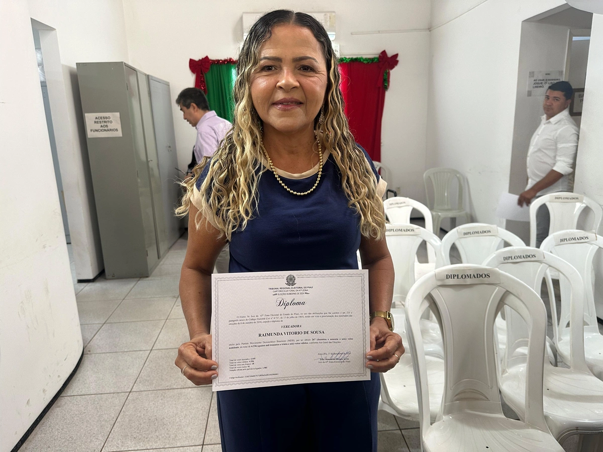 Vereadora eleita de Novo Santo Antônio, Vitória