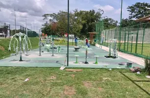Academia no Parque Ambiental das Mangueiras Enoque Júnior (Foto: Reprodução)
