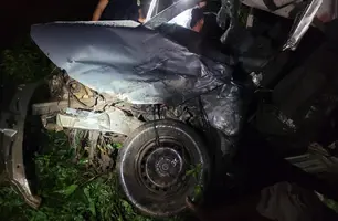 Acidente na BR 316 em Passagem Franca do Piauí resulta na morte de tio e sobrinho (Foto: Reprodução)
