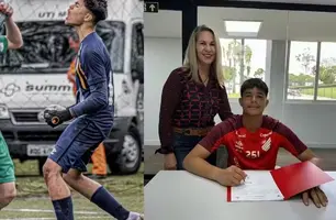 Bruninho, filho de Eliza Samudio assina com Athletico-PR (Foto: Reprodução)