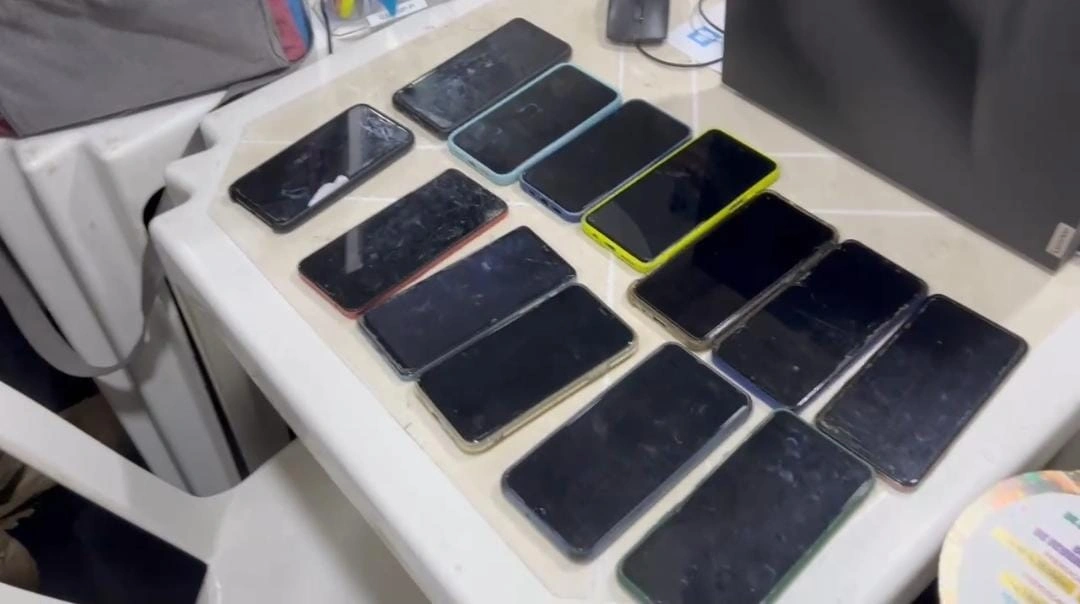Celulares apreendidos