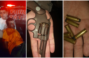 Dupla com arma de fogo é presa durante show musical no carnaval de Parnaíba (Foto: Reprodução)